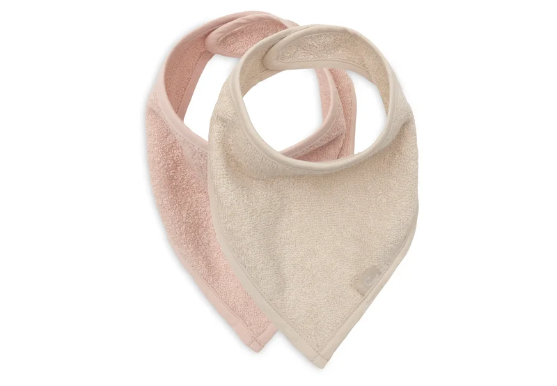 Lot de 2 Bavoirs Bandana - Silk Rose/Sand
