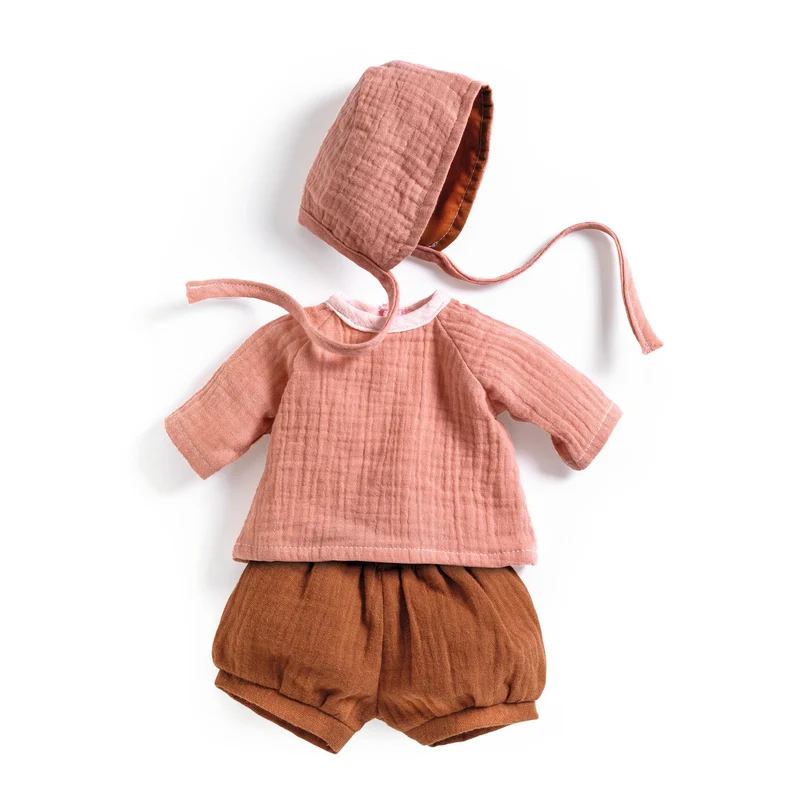 Ensemble 3 pièces poupée - Peach