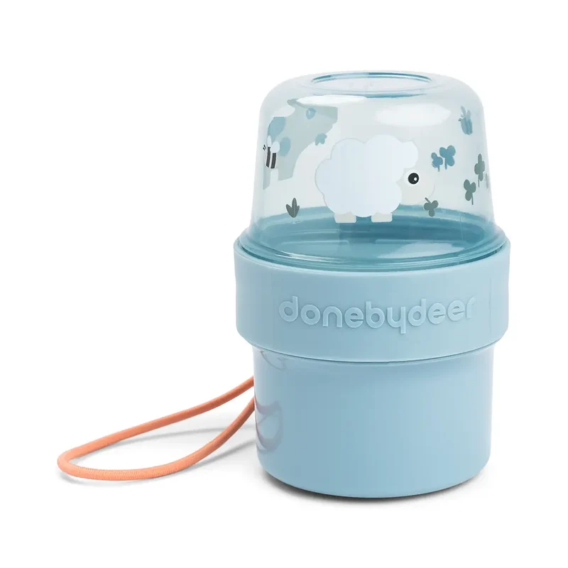 To go 2-way snackbøtte S - Tiny farm - Blå