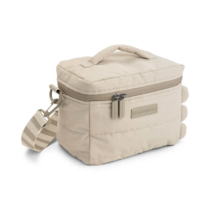 Quiltet termo taske - Croco - Sand