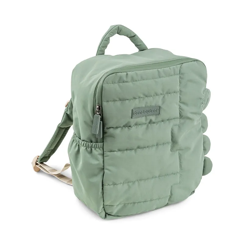 quiltet børnerygsæk - Croco - grøn - 9,6 L