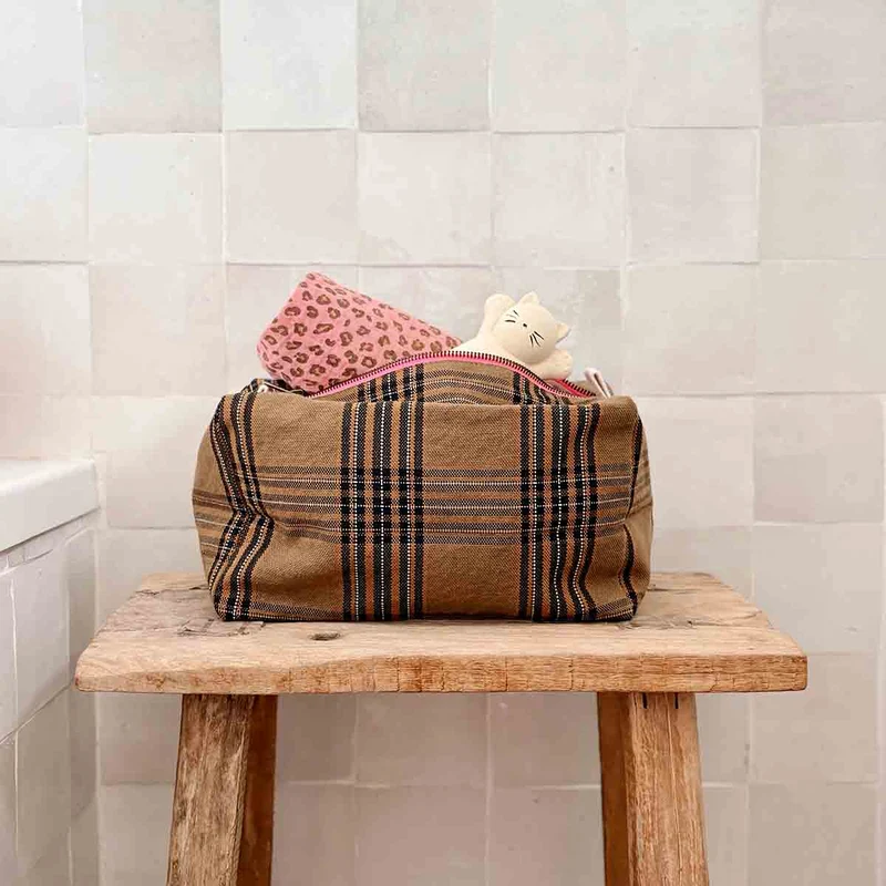 Trousse de Toilette Tartan - Rose In April
