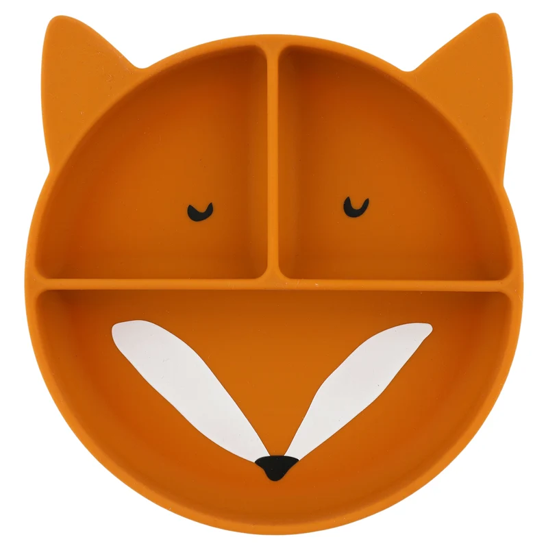 Assiette avec compartiments et ventouse - Mr Fox