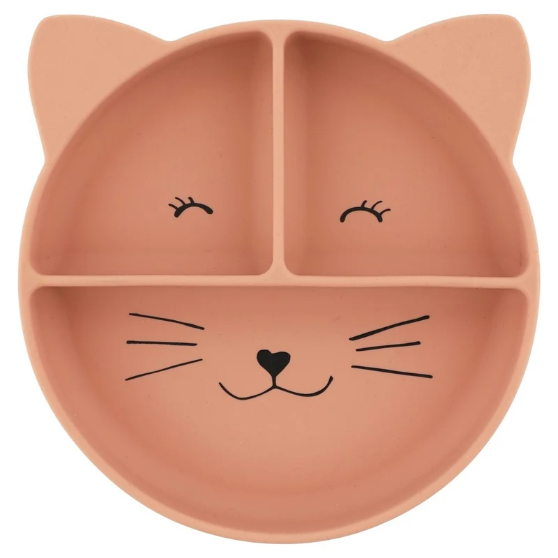 Assiette avec compartiments et ventouse - Mrs cat