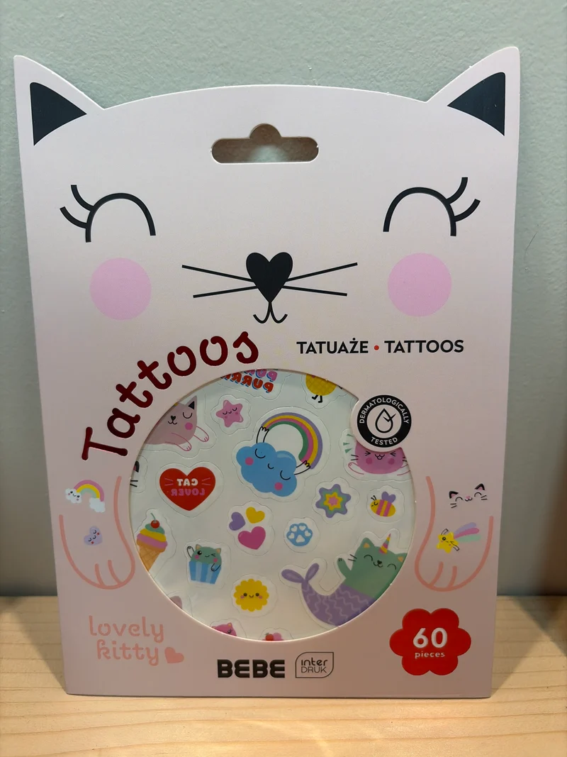 Tatouages pour enfants 60 pièces chat - BEBE Friends