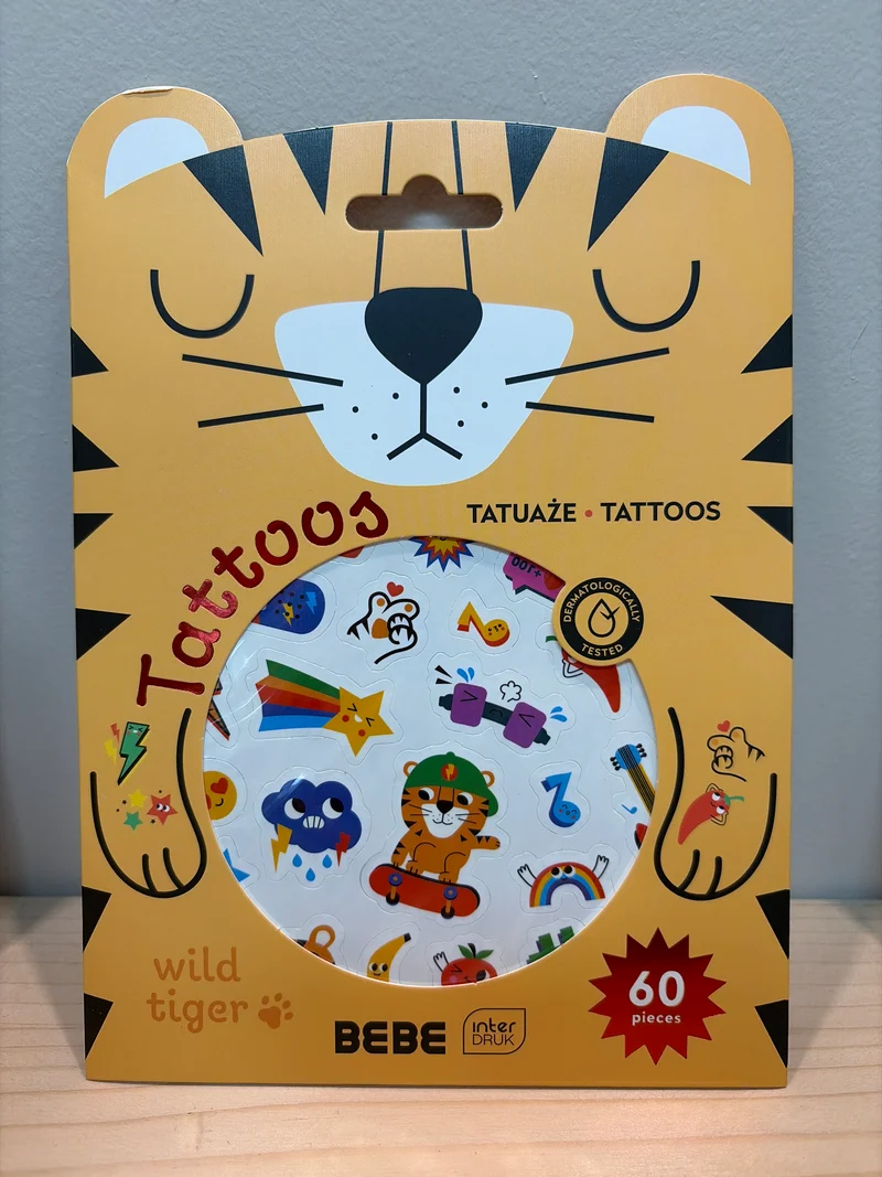 Tatouages pour enfants 60 pièces Tigre - BEBE Friends