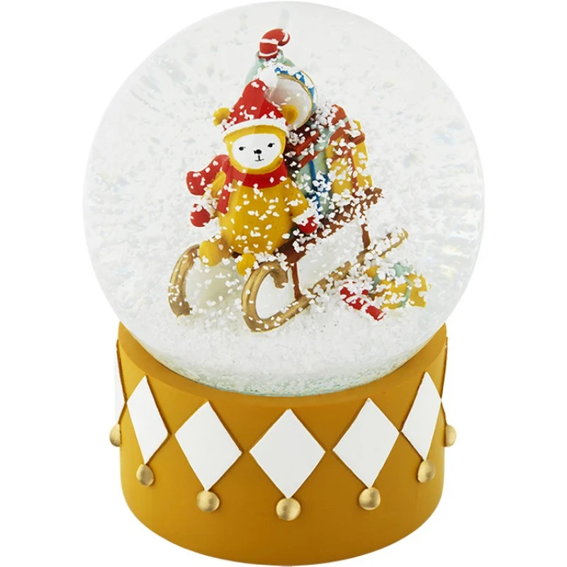 Boule de neige traineau