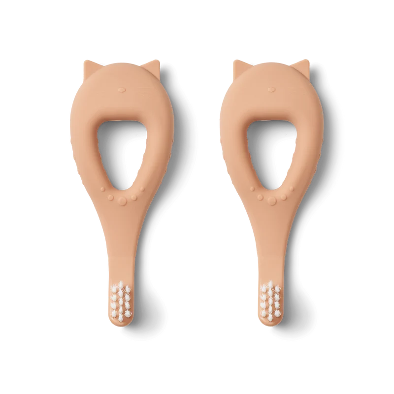 Lot de 2 brosses à dents Janelle Bear - Tuscany Rose