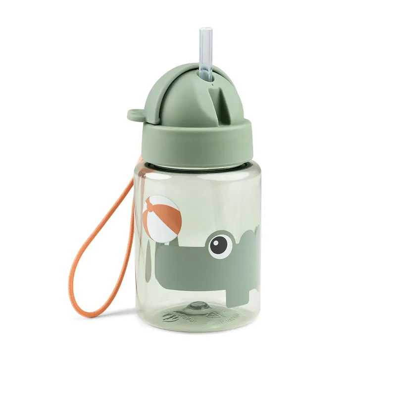 Drikkedunk m/sugerør - Playground - Grøn - 280 ml