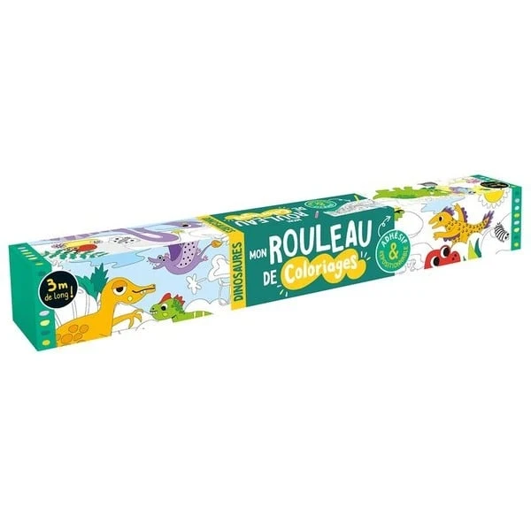 Mon rouleau de coloriages adhésif - Dinosaures