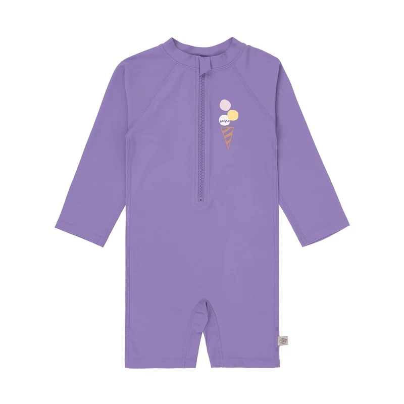 Combinaison de bain manches longues Ice Cream - Violet