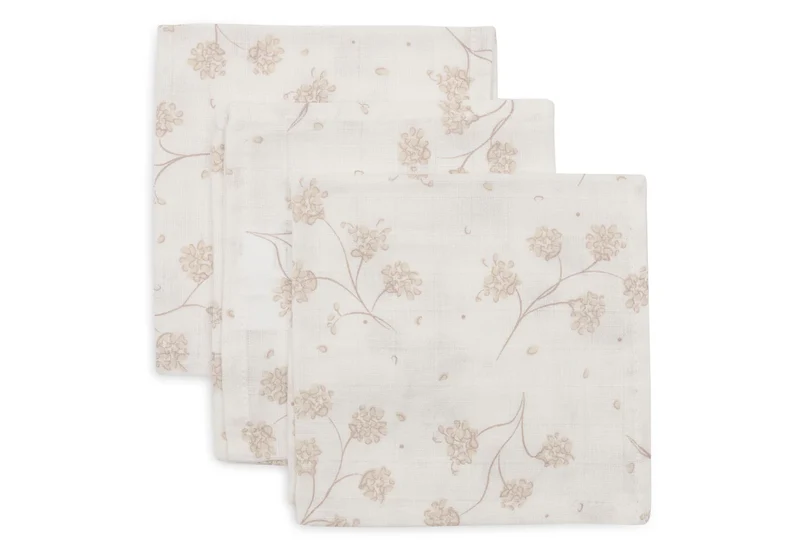Lot de 3 Serviettes gaze de coton 31x31cm - Leafy Dreams