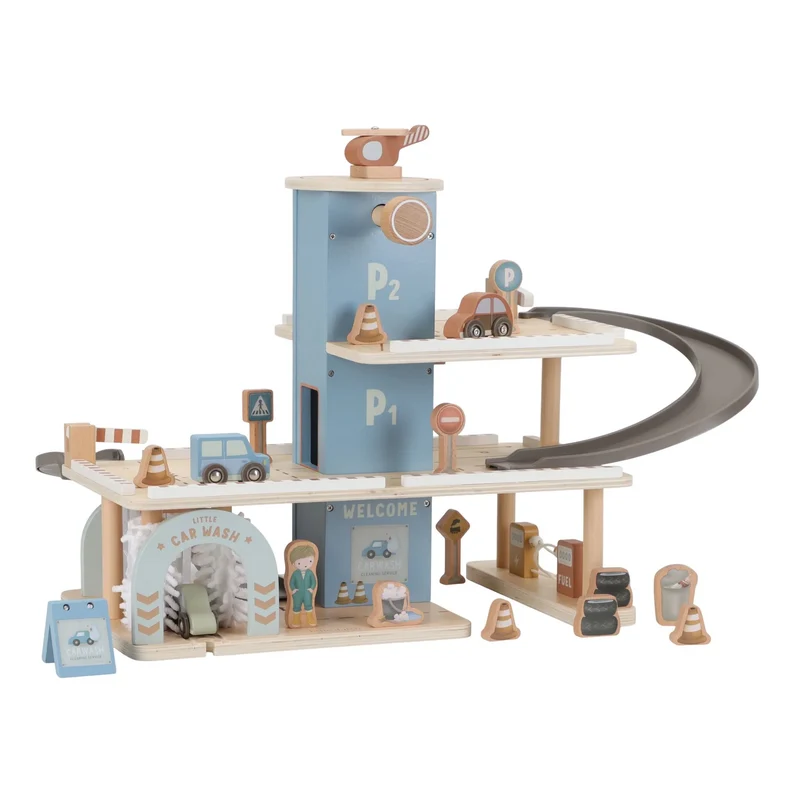 Garage en bois FSC - Bleu
