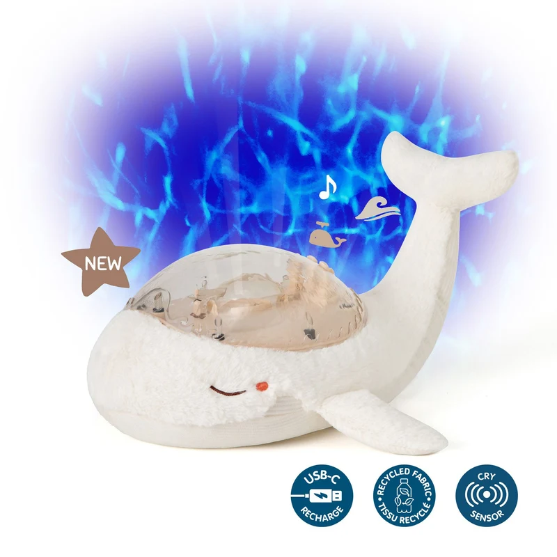 Veilleuse Tranquil Whale - Blanc