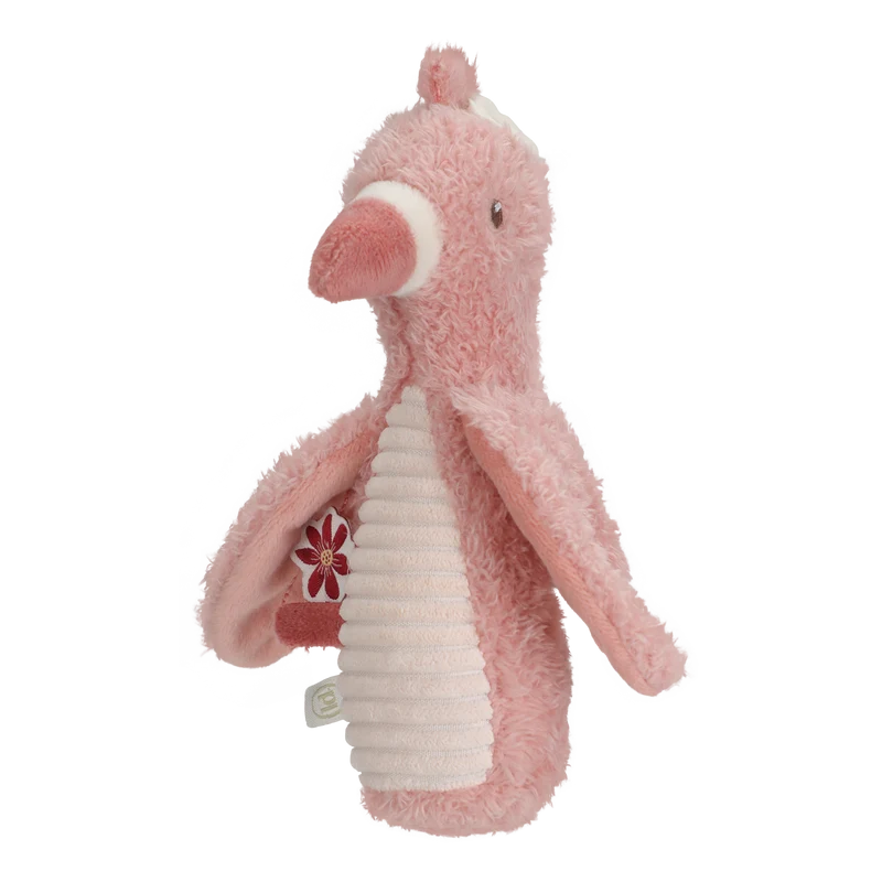 Hochet peluche Flamant rose - Safari Friends