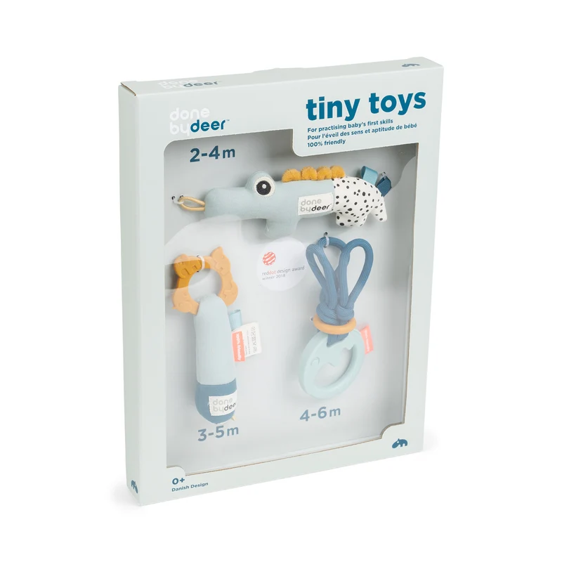 Tiny Toys gavesæt - Deer friends - Blå