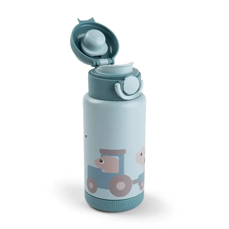 Termoflaske Tiny farm Blå 340 ml