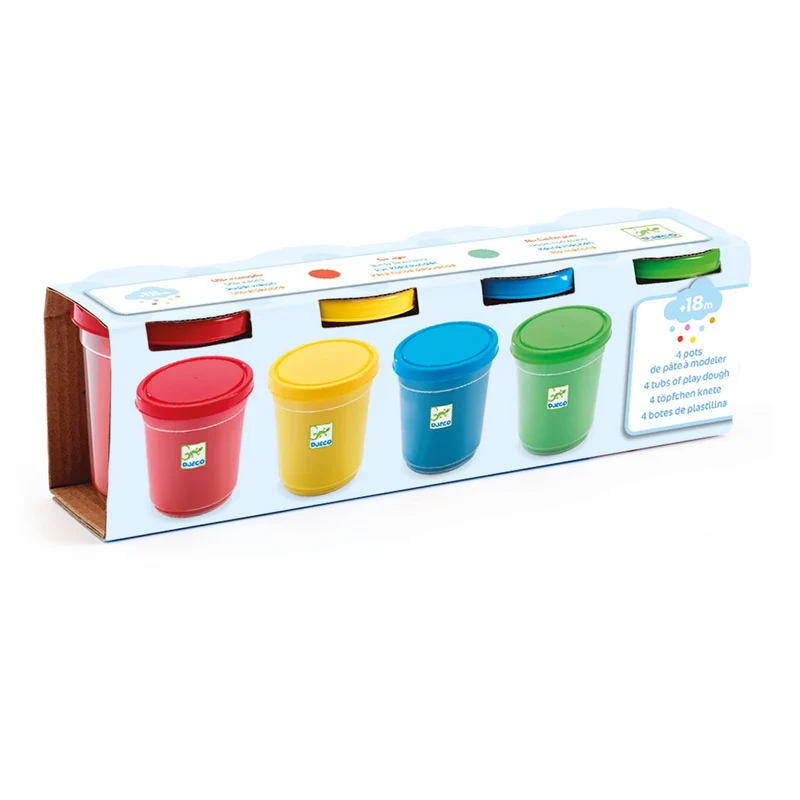 Set de 4 pots de pâte à modeler