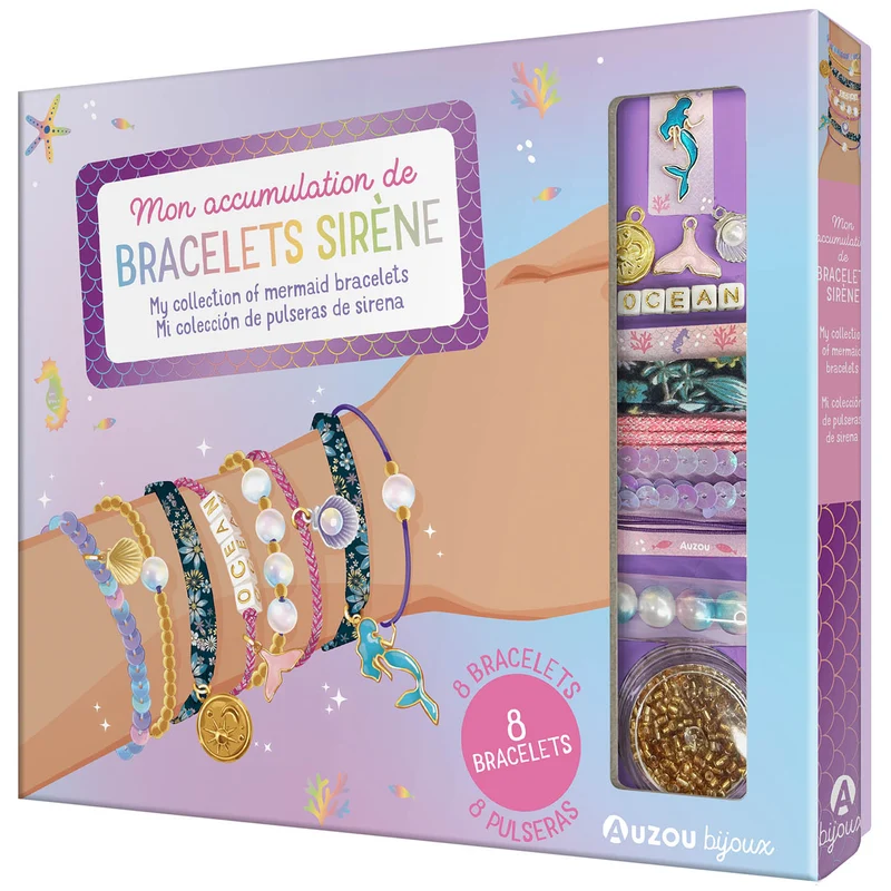 Ma boîte à bijoux - Mon accumulation de bracelets sirène