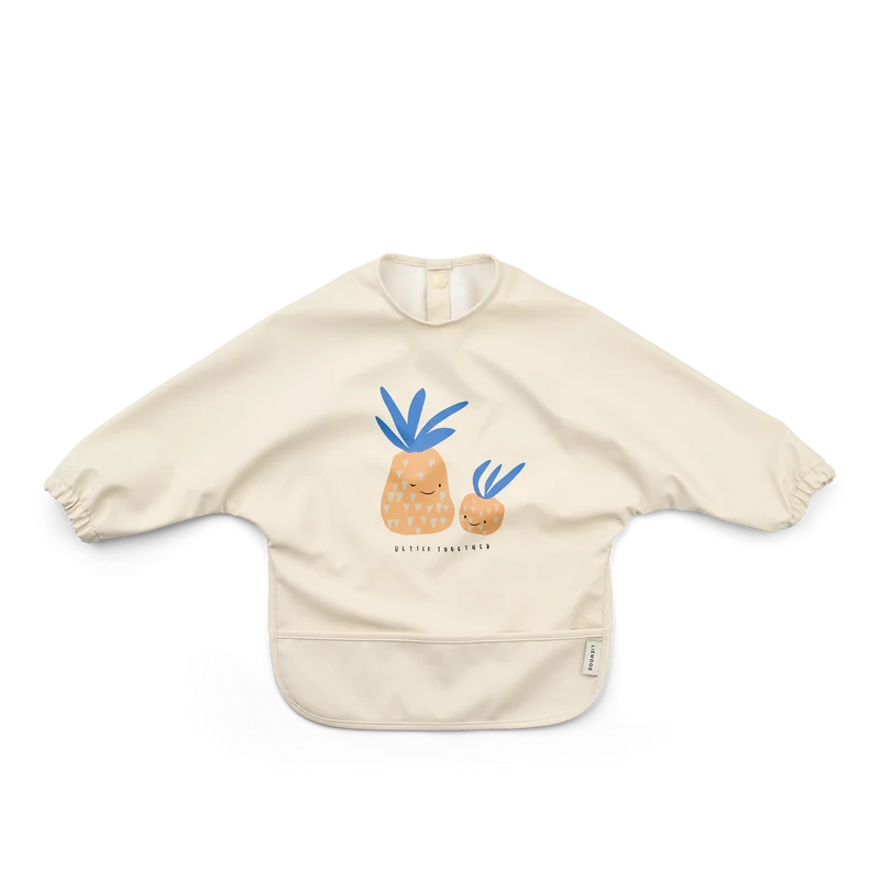 Bavoir à manches - Pineapple / Sandy
