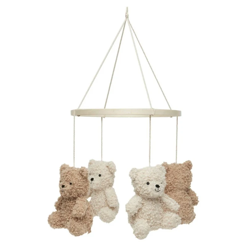 Mobile Teddy Bear - Naturel & Biscuit
