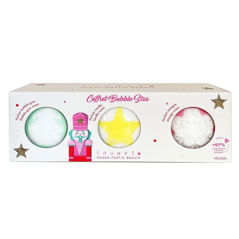 Coffret 3 boules de bain - Noël
