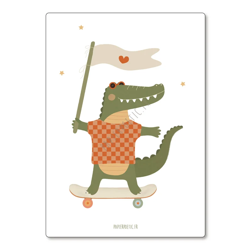 Carte "Croco skate"