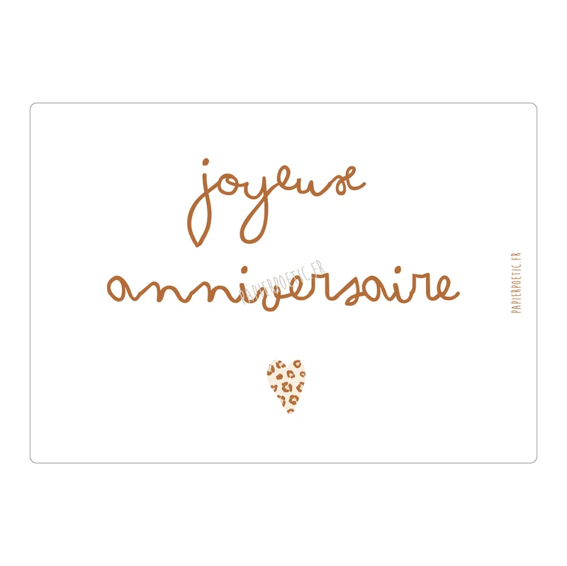 Carte "Joyeux anniversaire Graou"