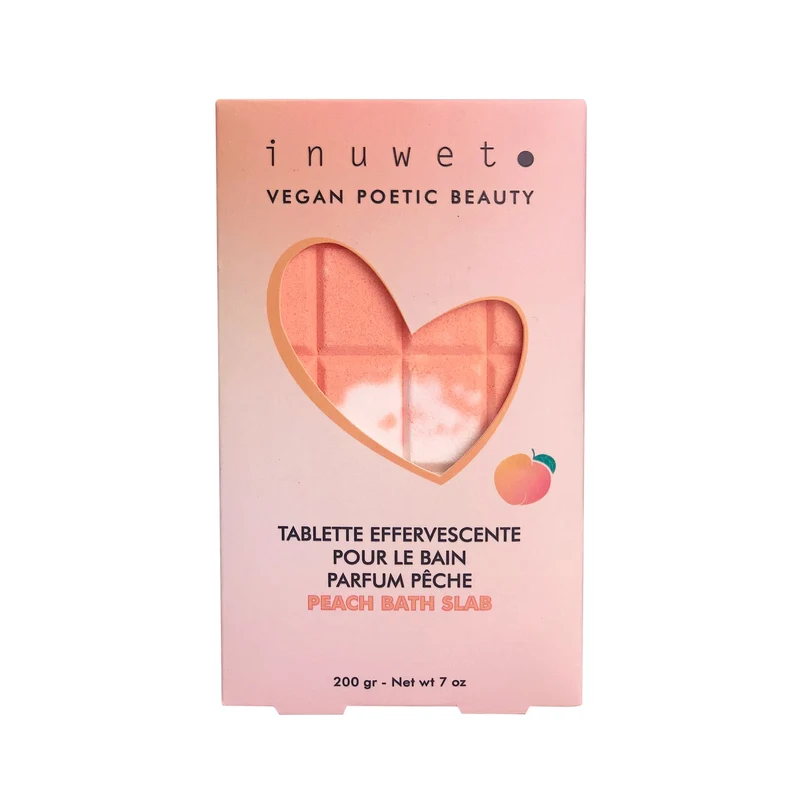 Tablette Bain Effervescente Pêche - Inuwet