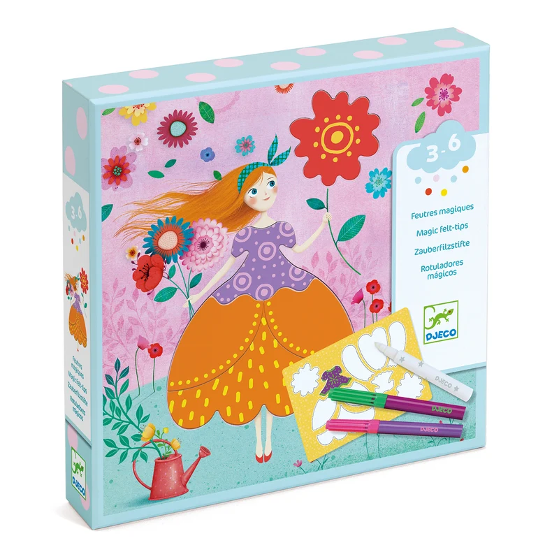 Coloriage Magique - Les jolies robes de Marie