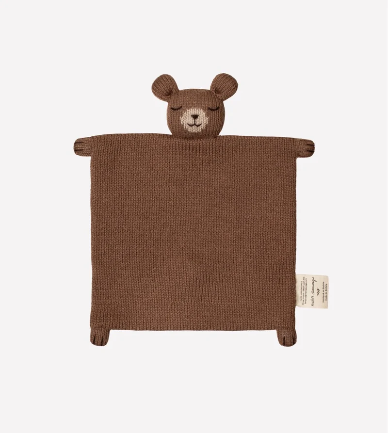 Doudou ourson noisette tricote