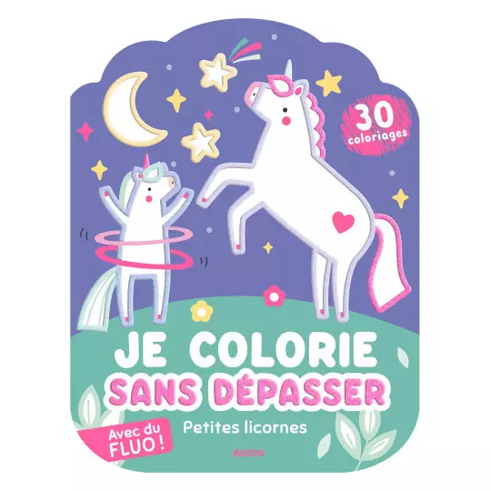 Coloriages fluo - Petites licornes