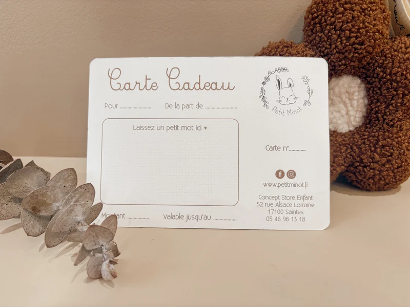 Carte cadeau Petit Minot