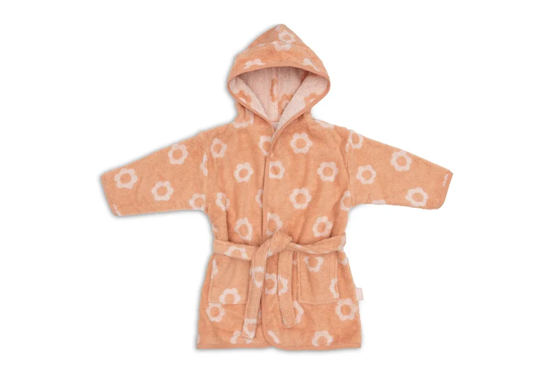 Peignoir de bain 1-2 ans - Jacquard Flower