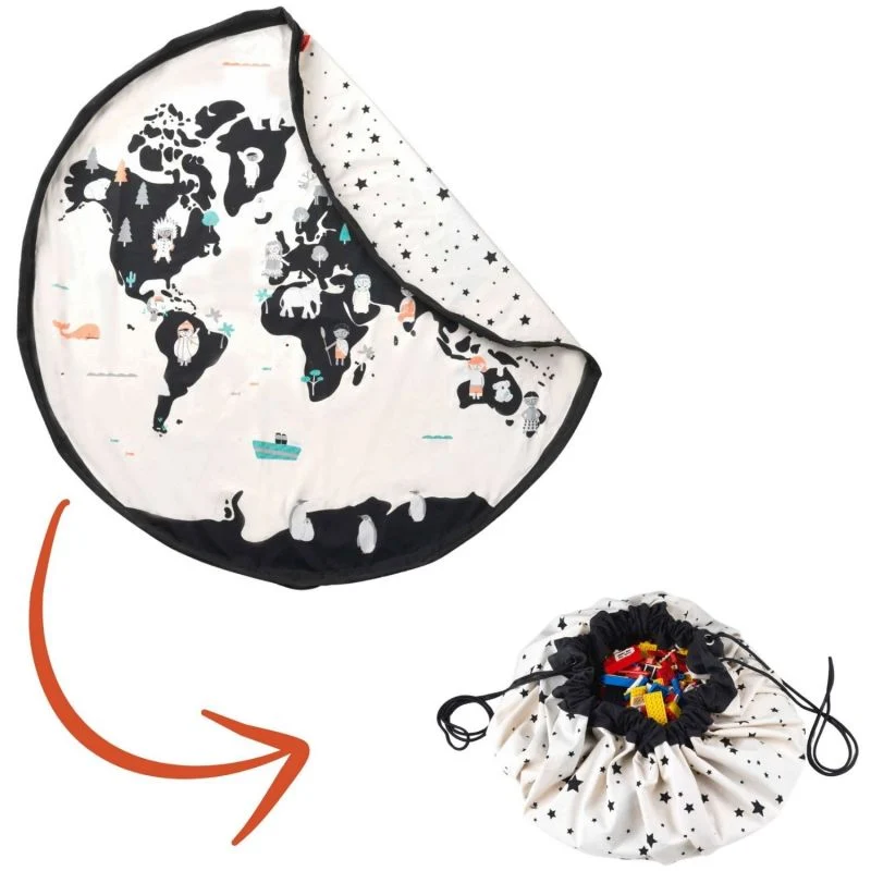 Tapis de Jeu & Sac à Jouets Worldmap / Stars - Play and Go