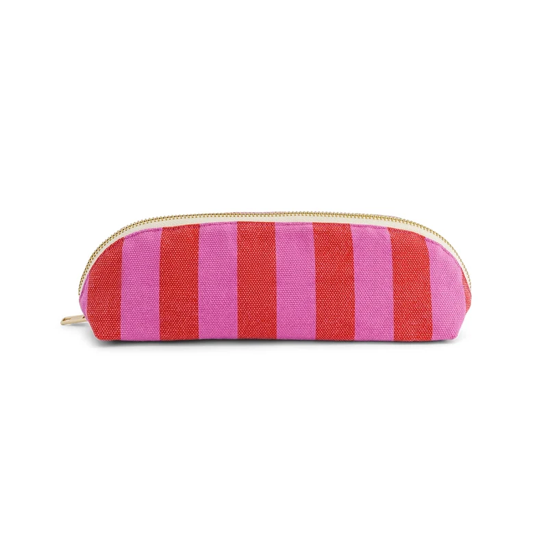 Trousse Gaston Rayé Orchidée Tomate - Rose In April