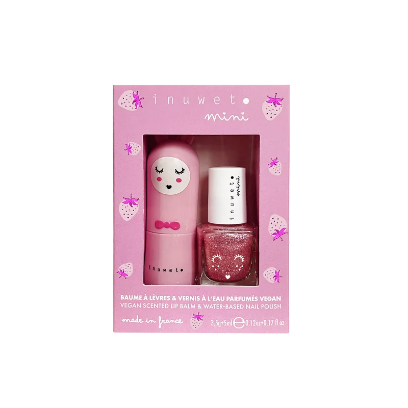 Coffret Baume et Vernis Rose Clair - Inuwet