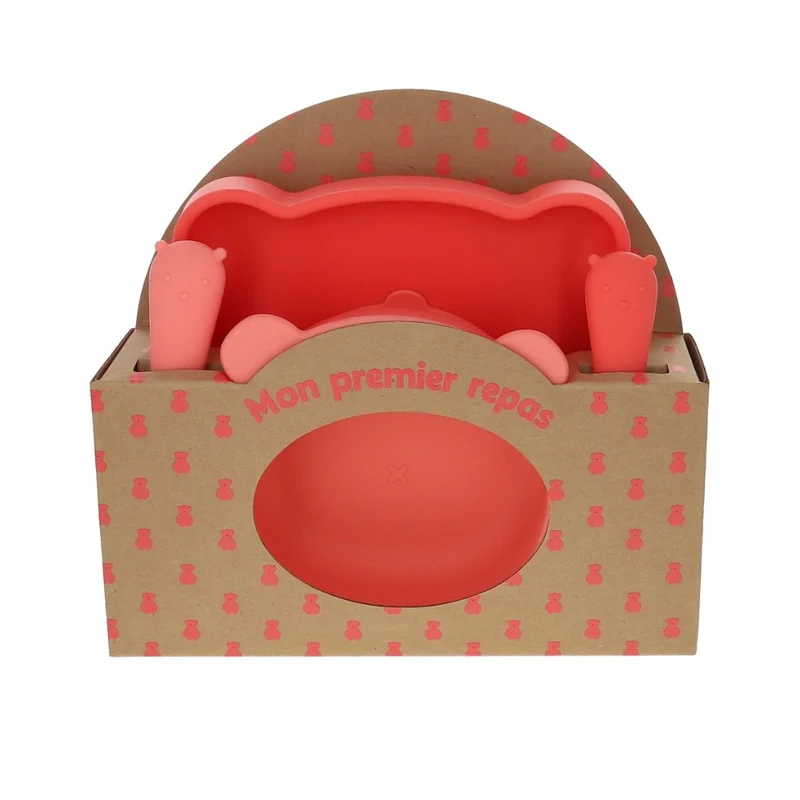 Set Repas Rose et Corail - Petit Toi
