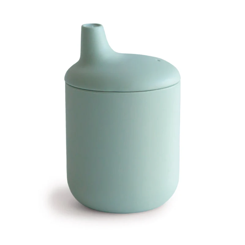 Tasse à Bec en Silicone Vert - Mushie