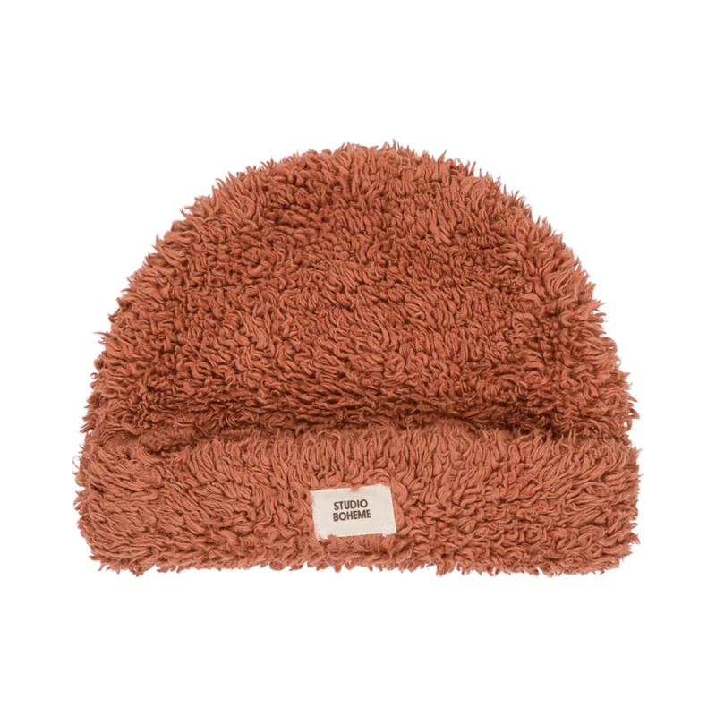 Bonnet Mouton Vieux Rose - Studio Bohème