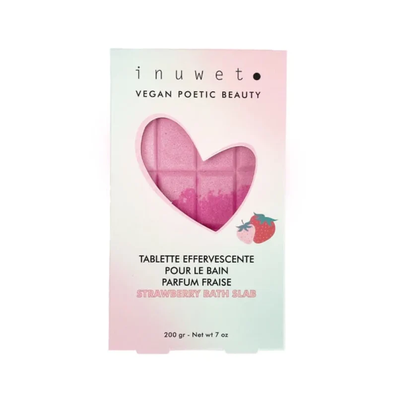 Tablette Bain Effervescente Fraise - Inuwet