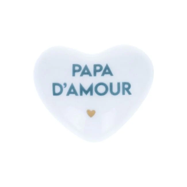 Coeur Céramique "Papa d’Amour" - Mercredi