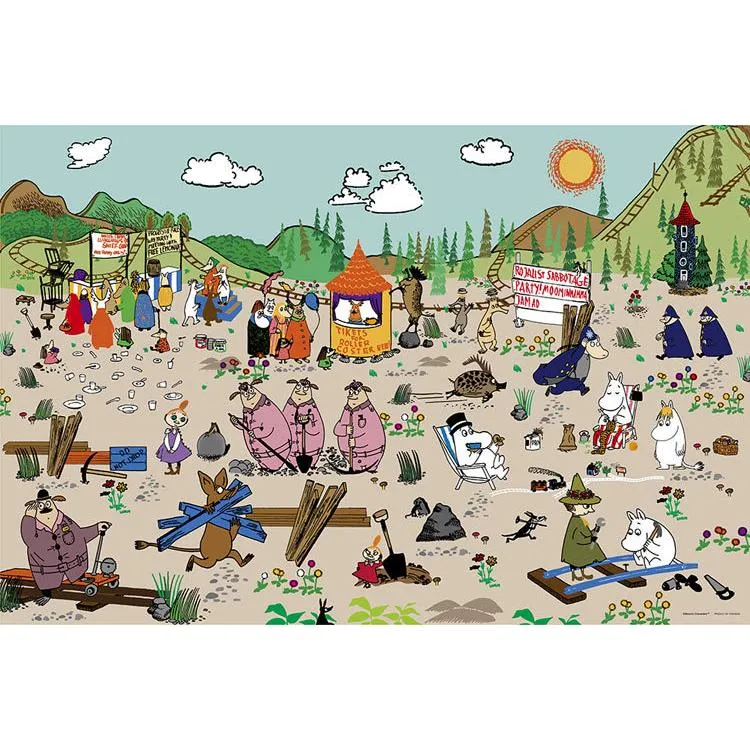 Puzzle Snufkinova železnice Mumin 1000 dílků YAM-10-1424