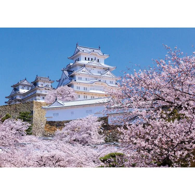 Puzzle Voňavý hrad Himedži v květech třešní Hyogo 500 dílků YAM-05-1096
