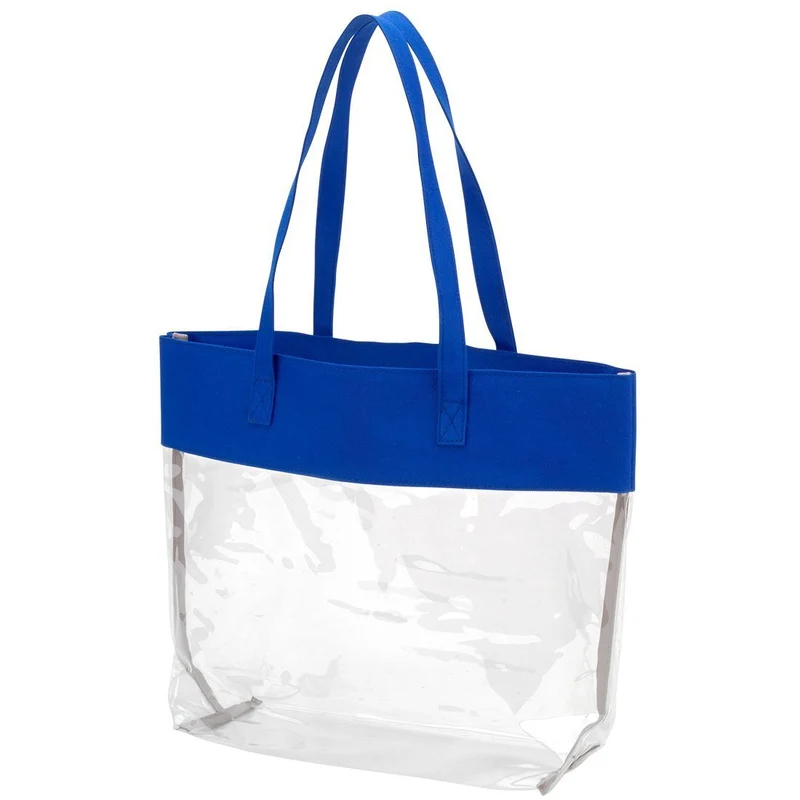 Royal Blue Clear Tote - Personalized