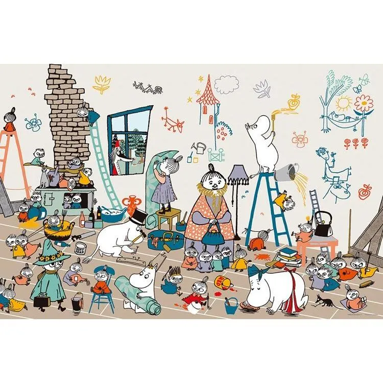 Puzzle Postavme si dům Mumin 1000 dílků YAM-10-1379