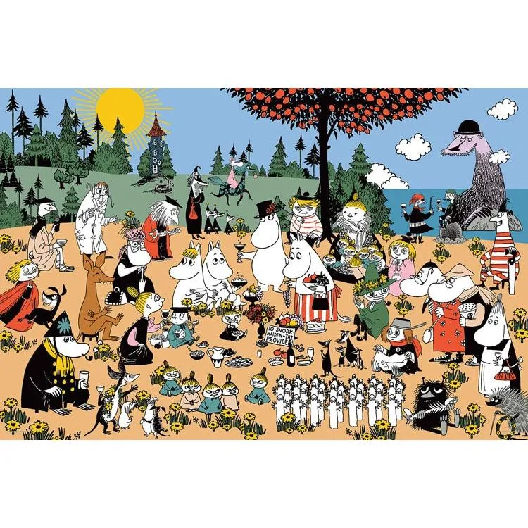 Puzzle Báječní přátelé v údolí Muminů Mumin 1000 dílků YAM-10-1306