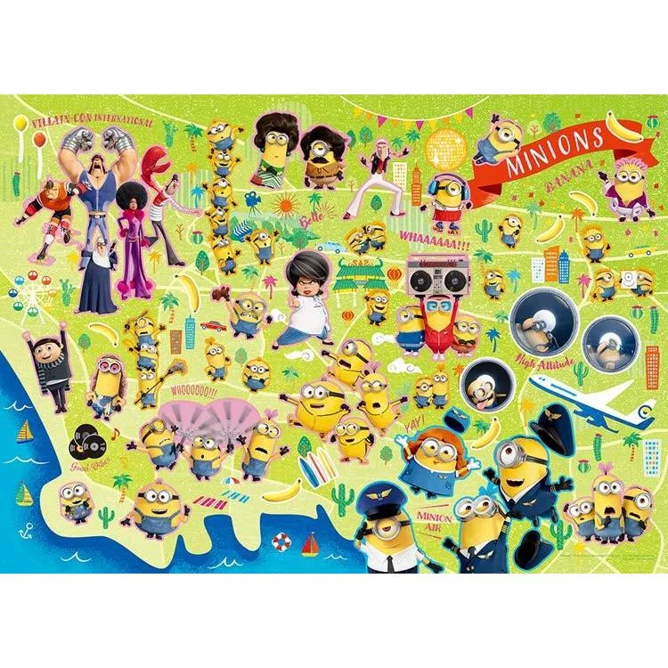 Puzzle Minions Horečka Mapa Minions 500 dílků YAM-05-1062