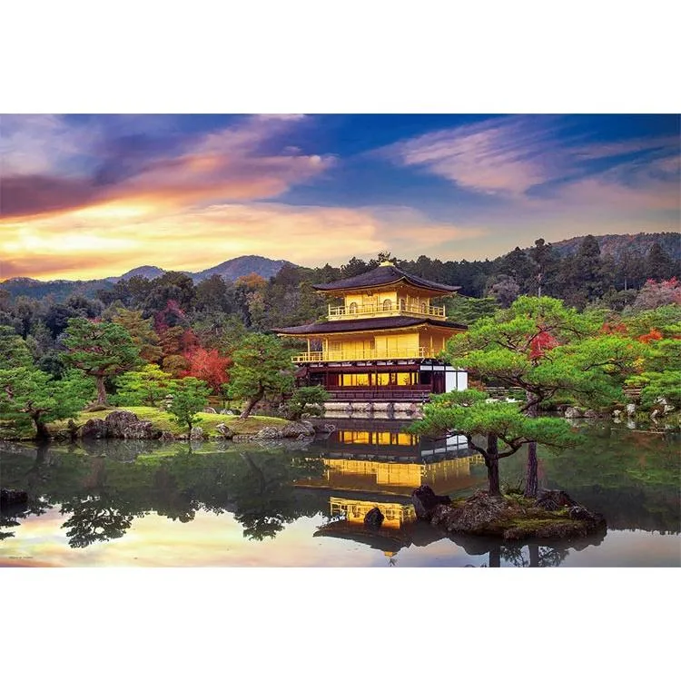 Skládačka Golden Kinkaku-ji Kyoto 1000 kusů YAM-10-1315