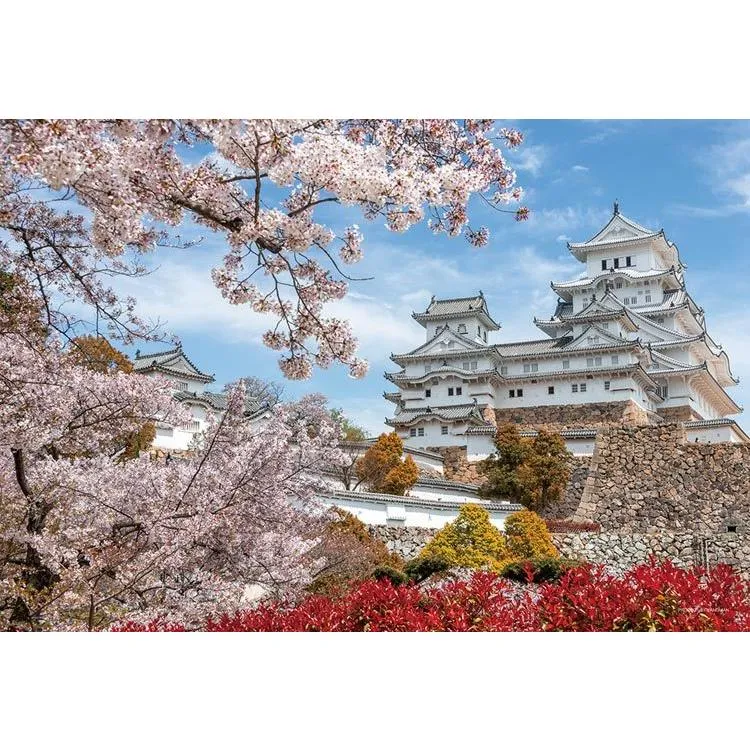 Puzzle Hrad Himedži v období květu třešní Hyogo [CP-HI] 1000 dílků YAM-13-08